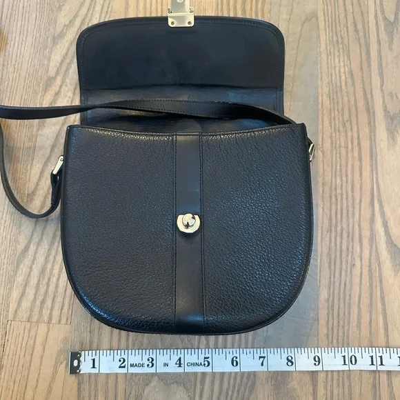 Burberry Black Pebbled Leather Crossbody - Picture 11 of 11